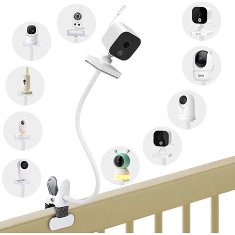 Support Universel pour Babyphone, Flexible Support de Caméra Bébé pour Avent, Compatible avec Moniteur, Fixation sans Perçage pour Lit Bébé et Chambre (1/5)