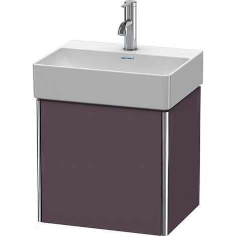 Meuble sous-vasque XSQUARE 397x434x340mm ouverture gauche Satin aubergine
