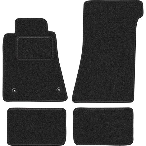 Alfombrillas de terciopelo para coche: Mercedes SL R107 coupé sin catalizador (1971-1989) antracita (1/5)