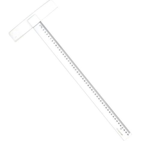 Graph'It - Té fixe 1 biseau gradué 1 bord anti-tache 50 cm
