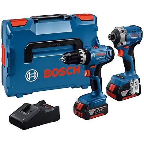 Bosch 0615A5008D (UK Stecker) Professional Twin Pack 18V 2 x