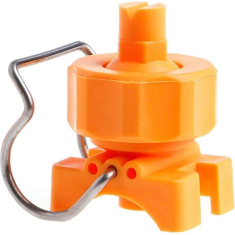 3/4" Adjustable Ball Flat Fan Full Cone Clamp Clip Nozzle Watering Irrigation  Yellow (1/5)