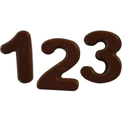 Silikomart Sf174 Choco 123 Molde para elaborar tartas con forma de letras y números 1 pieza(s)