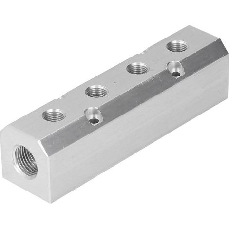 Distributeur d'air à haut débit, bloc pneumatique en aluminium 40 x 40 mm, entrée G1/2, sortie G1/4, SY40-02-4F