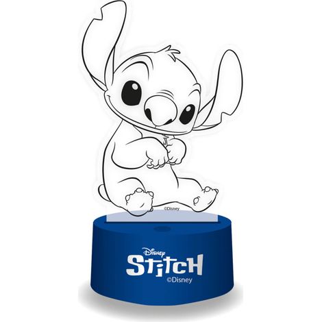 Lampe LED effet 3D - Lilo & Stitch