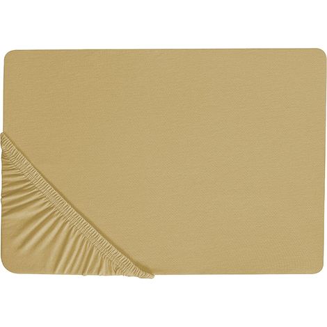 Sábana de algodón verde oliva 200 x 200 cm ajustable bordes elásticos sólido Janbu