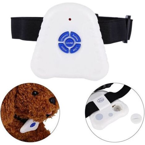 Collier de dressage anti-aboiement rechargeable, collier de dressage vibrant pour petits, moyens et grands chiens, sensibilité et force réglables (1/4)