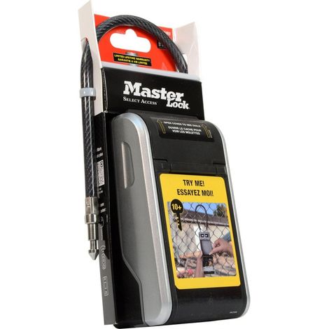 MASTER LOCK Schlüsseltresor mit Bügelhalterung - Medium - Wetterfest - Bügel - Druckknopf - - 5422EURD - Schlüsselsafe