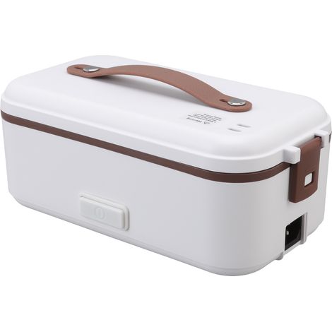 Boîte à lunch électrique chauffante, étanche, grande capacité (0,4 L), 1 compartiment, portable, idéale pour le bureau, l'école et la maison (prise UE 220 V). (1/5)