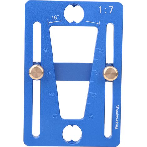 Règle Échelle Dovetail - Gabarit de Queue d Arrondi pour Assemblage Bois - Précision 1:7 - Aluminium - 1 Pièce (1/5)