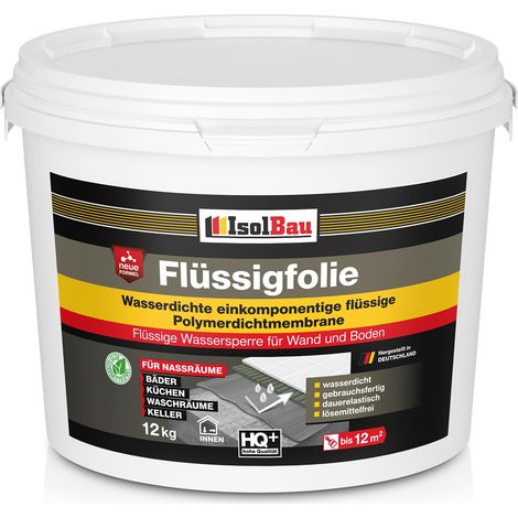 Flüssigfolie 12 kg Original Dichtfolie Hoch-Flexibel Abdichtung Bad Dusche (1/5)