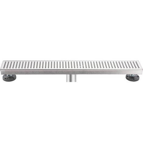 60CM Shower Drain, Stainless Steel Shower Drain with Floor Drain for Tiled Bathroom (1/4)