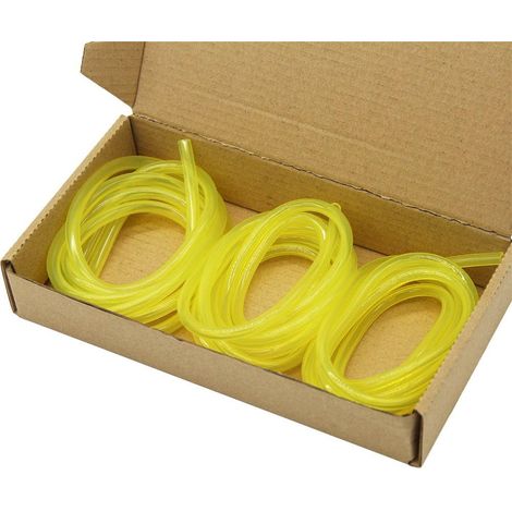Lot de 3 - Tuyau Essence - Tuyau Carburant - Compatible Débrouilleuse et Tronçonneuse - Pour Moteur 2 Temps et 4 Temps - Noir - 150cm (1/5)