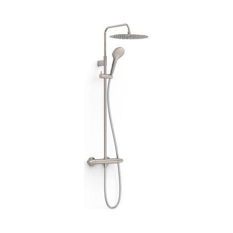 Ensemble de robinet thermostatique mural à 2 voies pour douche Acier - TRES 19038705AC (1/2)