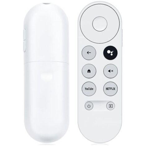 Telecomando Bluetooth a infrarossi con comandi vocali per Google Chromecast TV 2020 4K Snow G9N9N, sostitutivo del telecomando Google con pulsanti per Netflix e YouTube (solo telecomando)