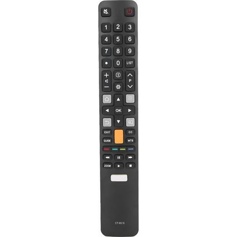 Télécommande de remplacement CT-8518 pour téléviseur LED Toshiba, compatible avec télécommande d'origine, noir. (1/5)