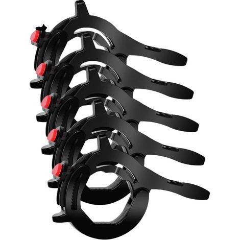 Control de crucero para motocicleta, bloqueo ergonómico del acelerador, compatibilidad universal, negro 5x (1/2)