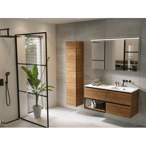 Lavabo à encastrer LIVIT VELVET SLIM RIHO en marbre 120,5 x46 x1,3 cm-46 -- (1/4)
