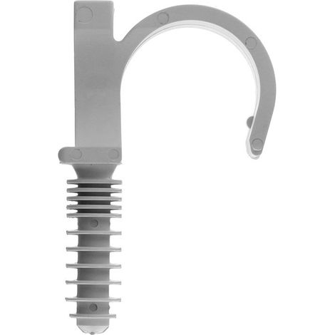 250 colliers chevilles RAMCLIP simple gris pour tube nu Ø20 - RAM
