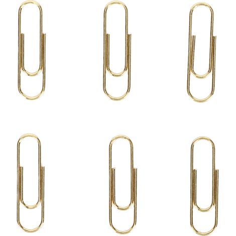 1,1 Zoll (ca. 2,8 cm) lange, 100 Stück Büroklammern, rostbeständig, rutschfest, tragbar, aus Metall, für den täglichen Bürogebrauch, Gold (1/5)