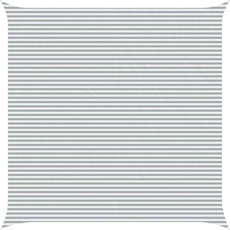 Toldo Vela de Sombra Gris claro y blanco. 7 x 7 m vidaXL