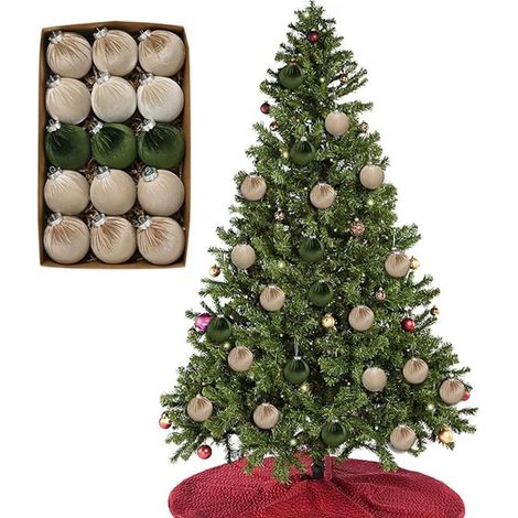 Palline decorative natalizie, decorazioni per l'albero di Natale, palline di Natale per l'albero di Natale, decorazioni sospese, facili da installare e utilizzare (1/4)