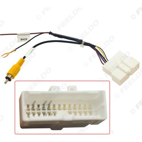 Compatible avec le câble de caméra de recul 26 broches du Mitsubishi Outlander 2023, câble de conversion pour caméra de recul, câble adaptateur pour caméra de recul.