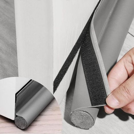 Single-sided gray windproof door bottom 96 cm with self-adhesive sealing strip, windproof and noise-reducing sealing strip MUMU (1/3)