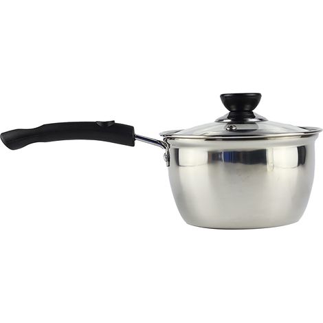 Pentola classica in acciaio inox spesso con manico antiscottatura, ideale per la zuppa di noodle. (1/5)
