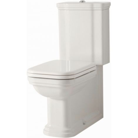 Cristina Ondyna – Bloc WC complet réservoir bas céramique blanc – Type évacuation horizontale/verticale – Inclus abattant et mécanisme flotteur – Garantie 8 ans - WD4117 (1/4)