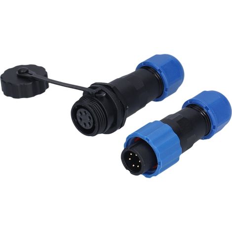 Connecteur aéronautique femelle 1 à 7 broches, fiche aviation 6 broches (250V 5A), connexion robuste et résistance à la corrosion, prise de câble de qualité (1/5)