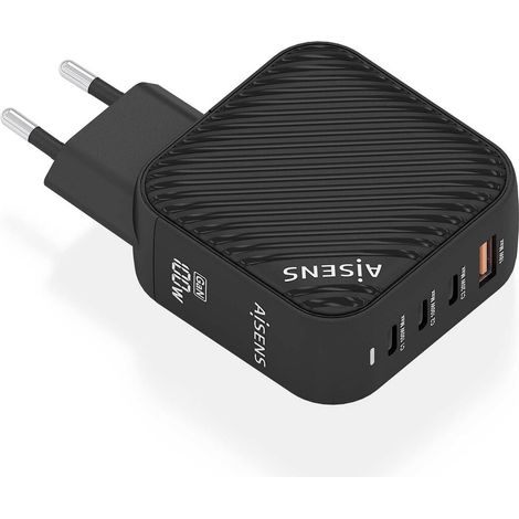 Caricabatterie da Parete Aisens ASCH-100W4P029-BK 100 W Nero (1 Unità) (1/4)