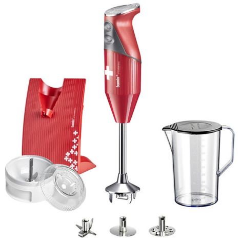 Batteur Bamix MX1000007 SwissLine 200W rouge (1/5)