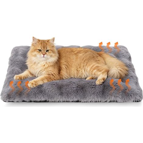Coussin auto-chauffant pour chat et chien, 60 x 45 cm, tapis de voyage chauffant (1/5)