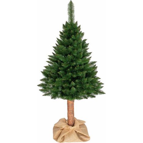 Árbol de Navidad artificial 220 cm - abeto con tronco de madera (1/5)