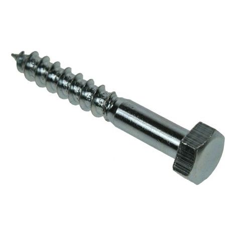 Vis tire-fond, 10mm x 140mm, en Acier ( Prix pour Sachet de 10 )