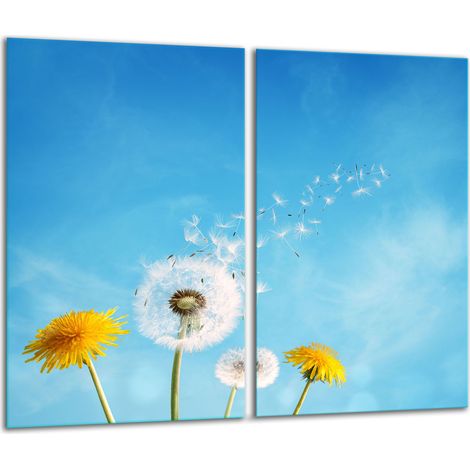 Schneidebrett aus Glas, 2 x 30 x 52 cm, Blumen (1/5)