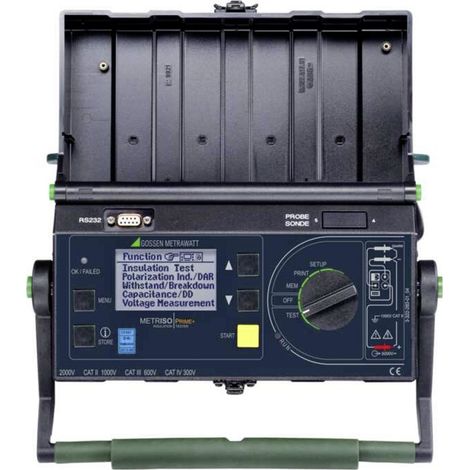 Gossen Metrawatt METRISO PRIME+ Appareil de mesure de l'isolation étalonné (DAkkS) 100 V, 250 V, 500 (1/3)