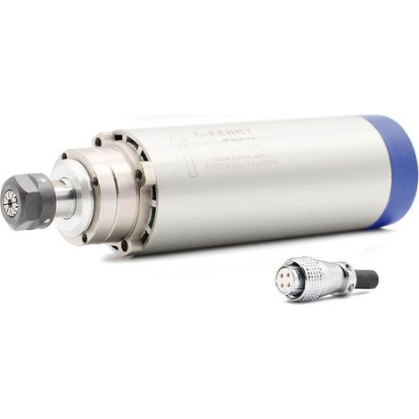 Kit de moteur de broche sans balais CNC CNC MOULEING MOTEUR DE SPINDLE 2.2 KW ER20 220V Air Broche de refroidissement de l'air 2.2KW air refroidi 80x224mm 4 roulements for CNC gravure ( Color : 220 , (1/5)