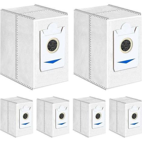 6 sacchetti per Ecovacs DEEBOT T30 Pro Omni, accessori per aspirapolvere robot T30 Omni, sacchetti per la polvere di grande capacità da 3,4 litri, ricambi di R-Crezuo-Crezuo