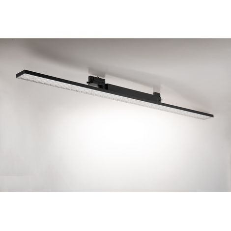 Lampada LED lineare MAXWELL con adattatore trifase nero 48W 4000K (luce naturale)