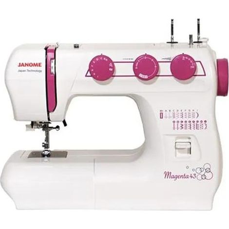 Janome Magenta 43 máquina de coser blanca potente