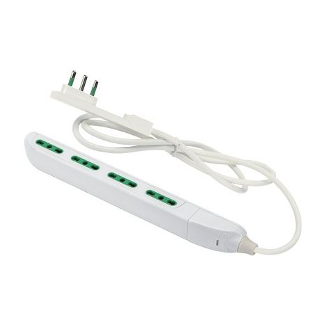 Multipresa Bipasso Slim Fme Bianco