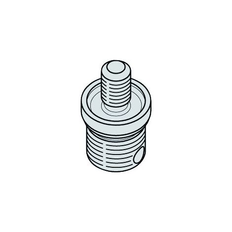 Adaptateur pour tête Load&Go M8x1,25 mâle gauche – Pour outils de jardin multifonction – Compatible avec matériaux durs