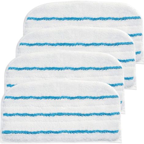 Lot de 4 chiffons de rechange pour balai vapeur Black Decker, 30 x 15,5 cm, rayures épaisses (1/5)
