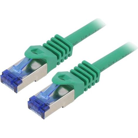 Cable reseau RJ45 male S-FTP Cat 6a vert - 0.25m