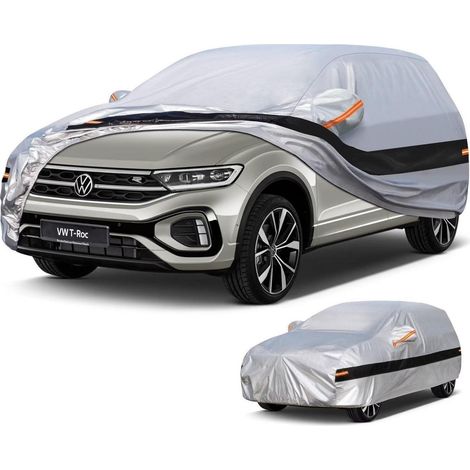 Autoabdeckung SUV 10 Lagen 100% Wasserdicht für VW T-Roc Cabriolet (2017-2025) Silber (1/5)