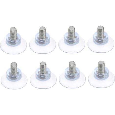 8 pièces PVC Ventouses Anti-collision pour Meubles et Bureaux Multi-usages pour Verre Carrelage et Surfaces Lisses Support Décorations et Accessoires (1/5)