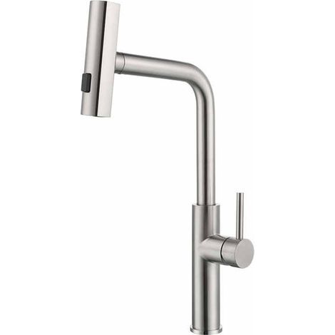 Bathroom Faucet with Pull-Out Spray and 3 Water Flow Modes, for Bathroom Sink or Basin, Adjustable Hot and Cold Basin Mixer Tap (1/5)