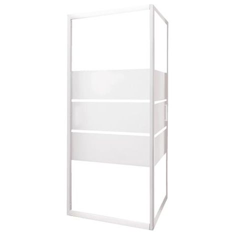 ONDEE ZEN - Paroi latérale MISSI - Retour fixe - Finition Blanc - 80x185cm (1/3)